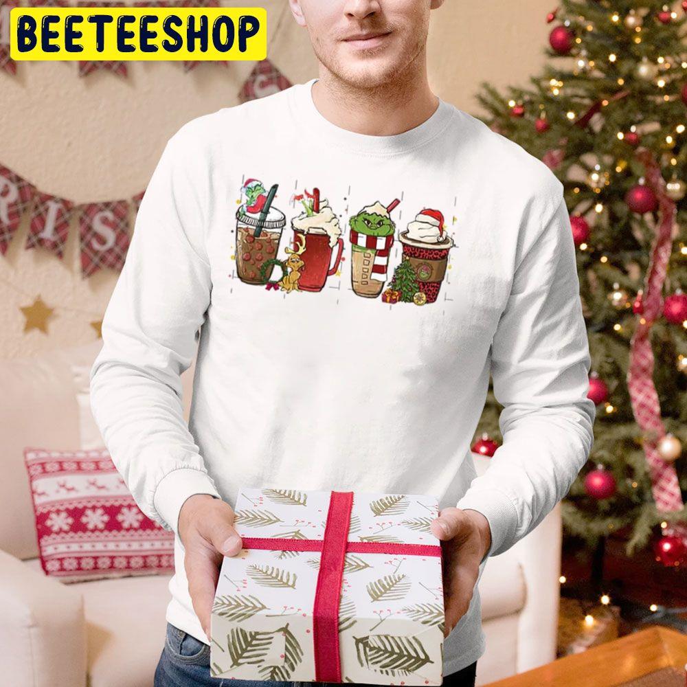 Funny Grinch And Max Dog Christmas Coffee Latte Trending Unisex Hoodie Funny Grinch And Max Dog Christmas Coffee Latte Trending Unisex Hoodie