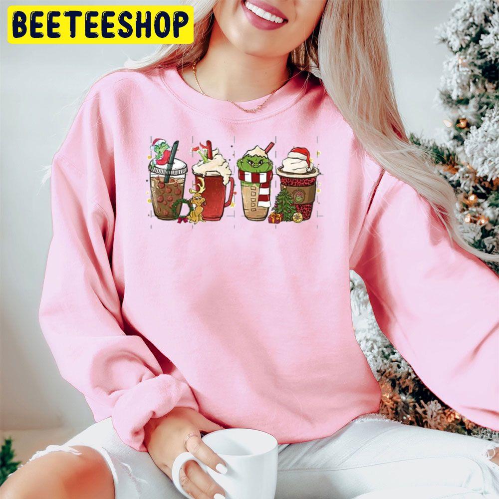 Funny Grinch And Max Dog Christmas Coffee Latte Trending Unisex Hoodie Funny Grinch And Max Dog Christmas Coffee Latte Trending Unisex Hoodie