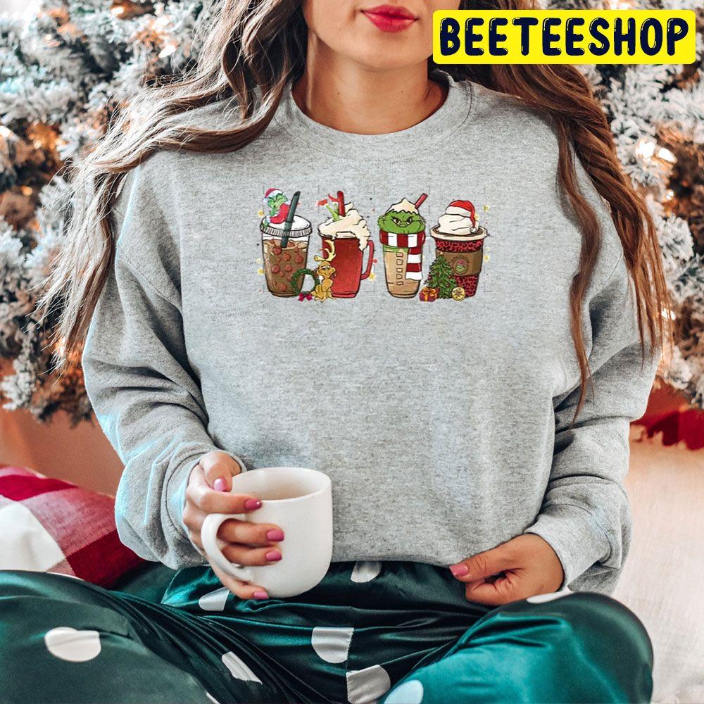 Funny Grinch And Max Dog Christmas Coffee Latte Trending Unisex Hoodie Funny Grinch And Max Dog Christmas Coffee Latte Trending Unisex Hoodie