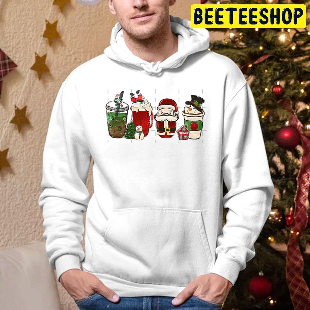 Funny Santa And Snowman Trending Unisex Hoodie Funny Santa And Snowman Trending Unisex Hoodie