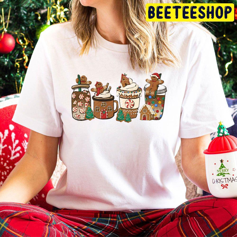 Gingerbread Coffee Christmas Trending Unisex Hoodie Gingerbread Coffee Christmas Trending Unisex Hoodie