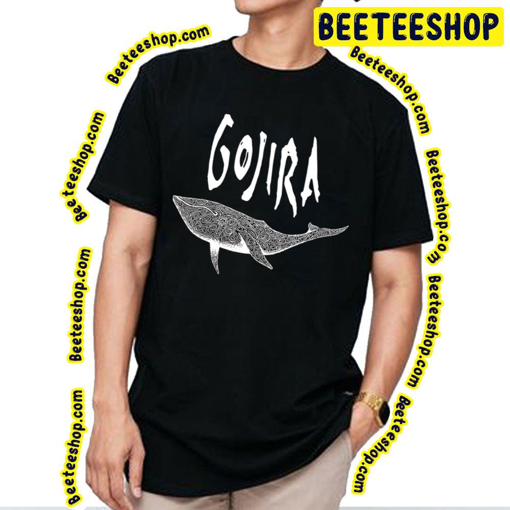 Gojira Flying Whale Black And White Art Trending Unisex T-Shirt Gojira Flying Whale Black And White Art Trending Unisex T-Shirt