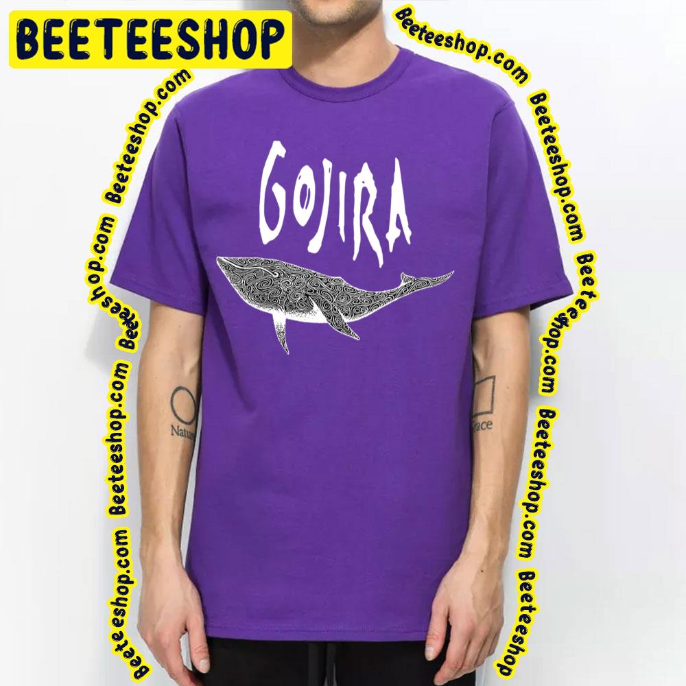 Gojira Flying Whale Black And White Art Trending Unisex T-Shirt Gojira Flying Whale Black And White Art Trending Unisex T-Shirt