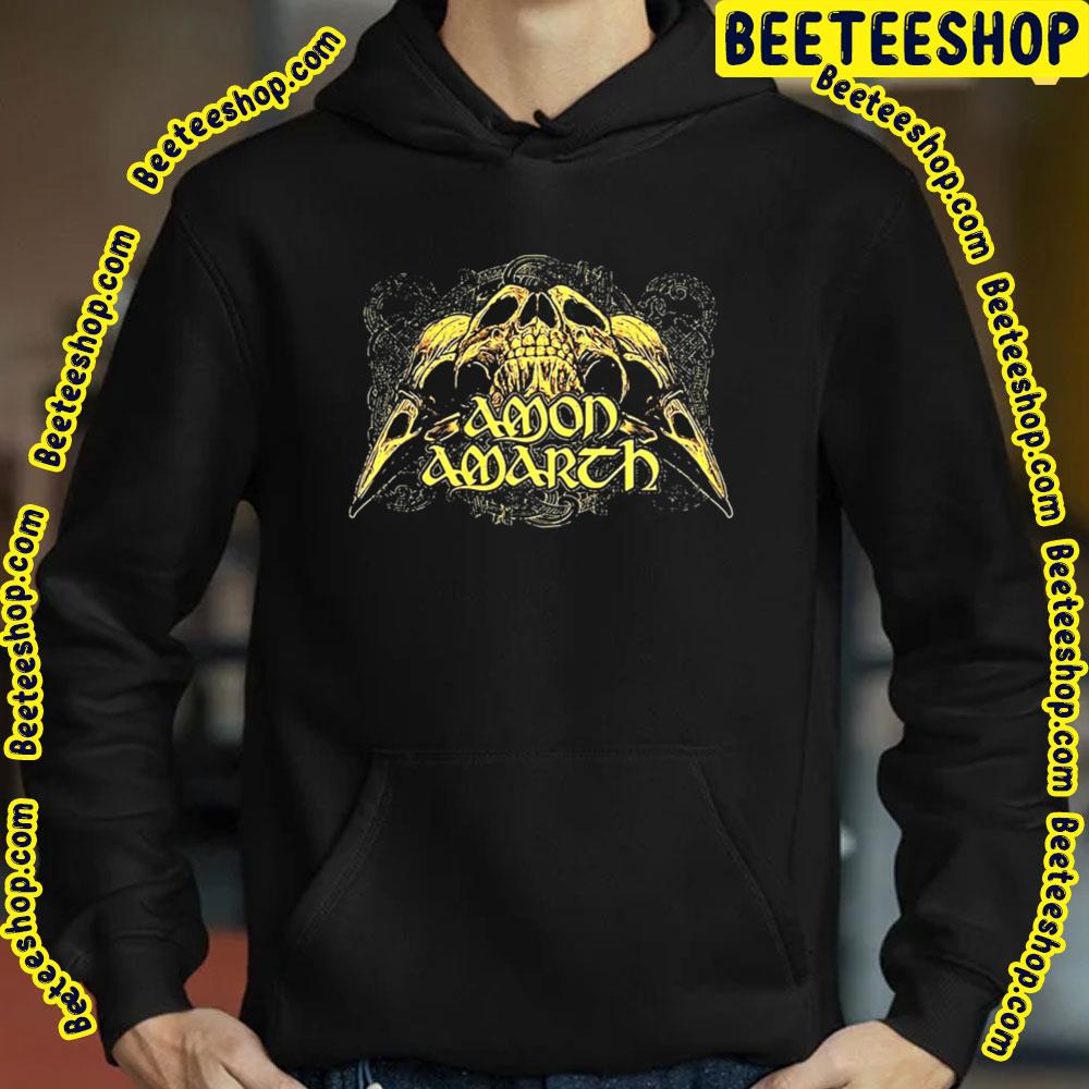 Gold Amon Amarth Skull King Graphic Trending Unisex Sweatshirt Gold Amon Amarth Skull King Graphic Trending Unisex Sweatshirt