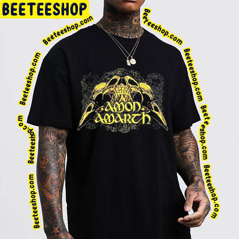 Gold Amon Amarth Skull King Graphic Trending Unisex Sweatshirt Gold Amon Amarth Skull King Graphic Trending Unisex Sweatshirt