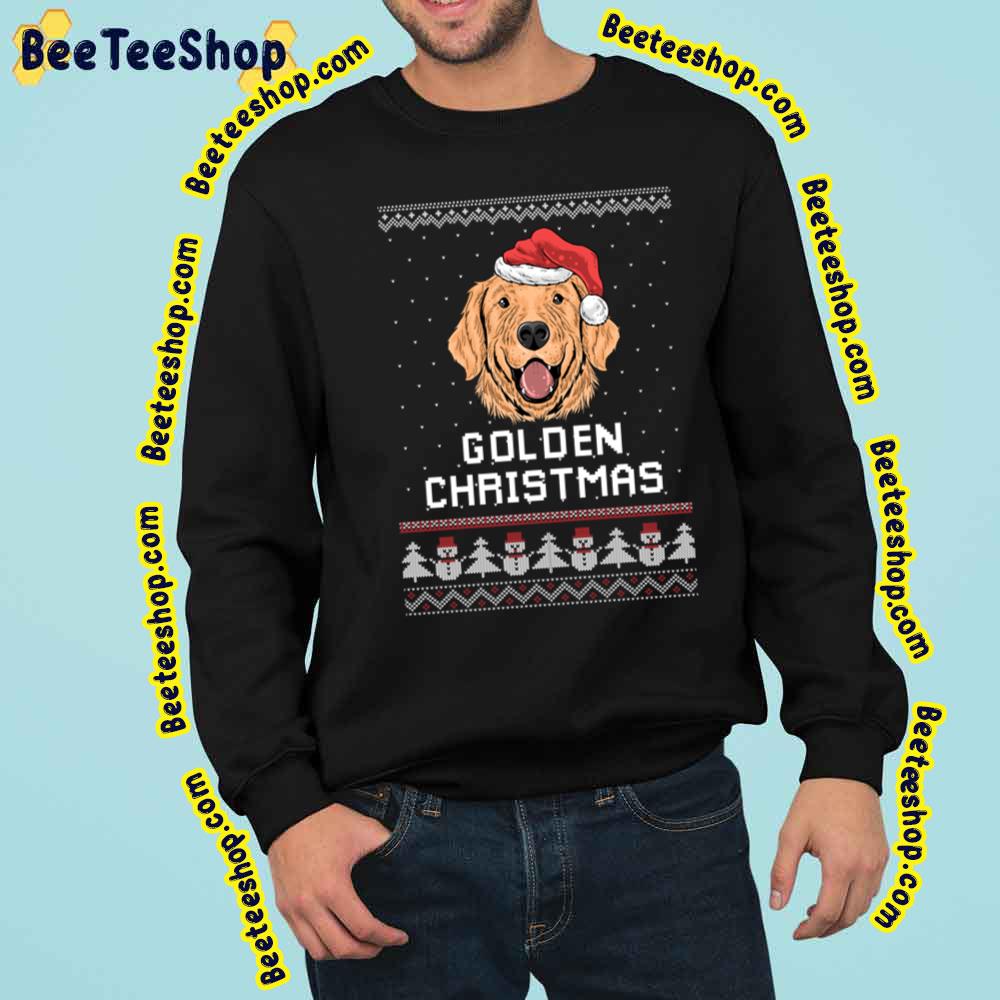 Golden Retriever Happy Dog Christmas Cute Trending Unisex Sweatshirt Golden Retriever Happy Dog Christmas Cute Trending Unisex Sweatshirt