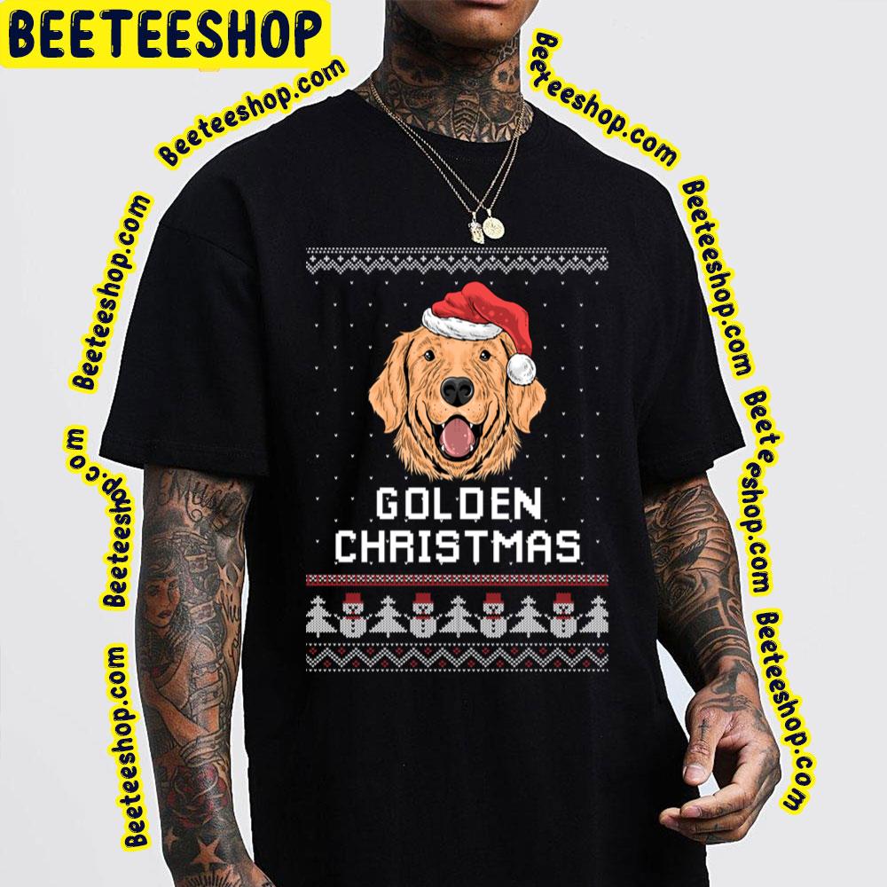 Golden Retriever Happy Dog Christmas Cute Trending Unisex Sweatshirt Golden Retriever Happy Dog Christmas Cute Trending Unisex Sweatshirt