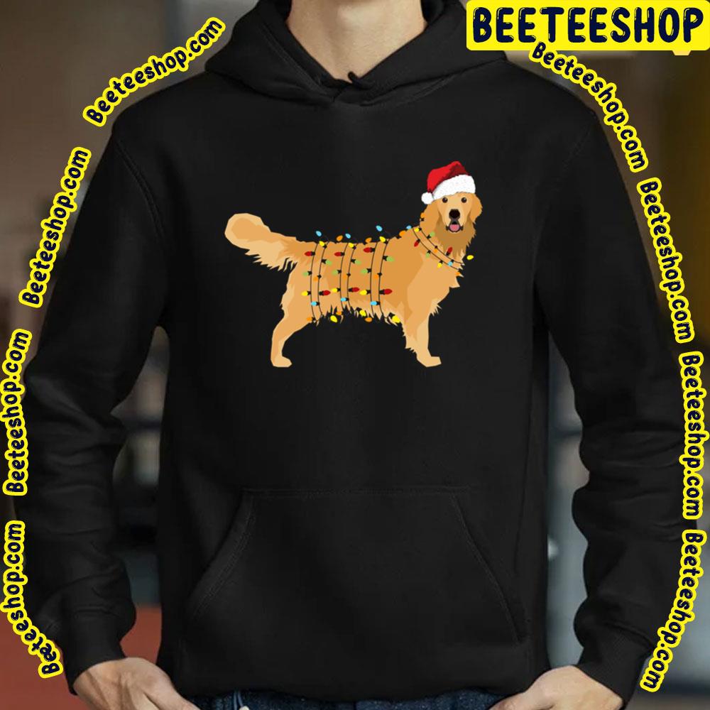 Golden Retriever Holiday Christmas Light Led Fairy Trending Unisex Sweatshirt Golden Retriever Holiday Christmas Light Led Fairy Trending Unisex Sweatshirt