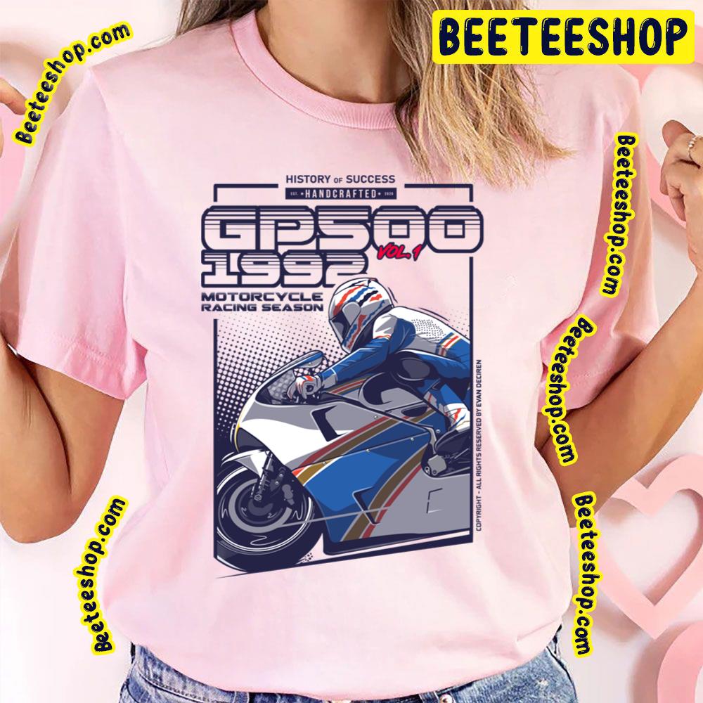 Gp500 Poster Motorcycles Racing Season Vintage Art Trending Unisex T-Shirt Gp500 Poster Motorcycles Racing Season Vintage Art Trending Unisex T-Shirt