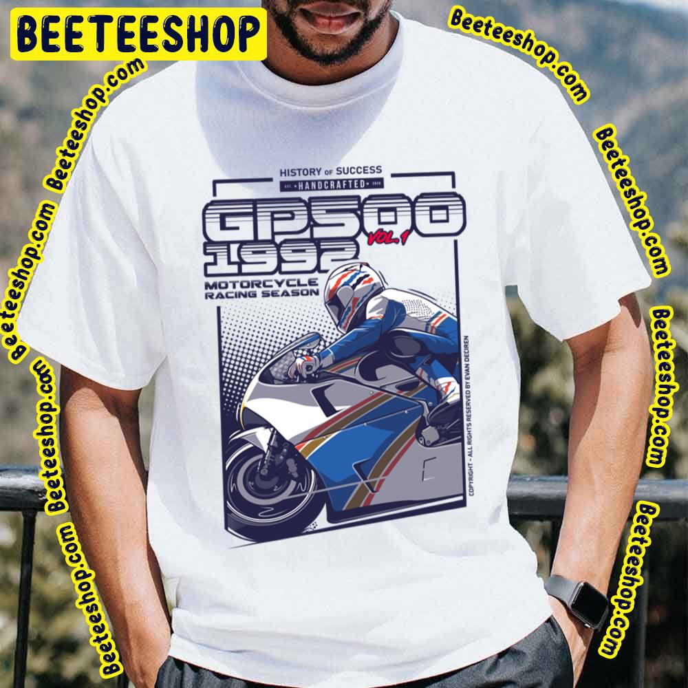 Gp500 Poster Motorcycles Racing Season Vintage Art Trending Unisex T-Shirt Gp500 Poster Motorcycles Racing Season Vintage Art Trending Unisex T-Shirt