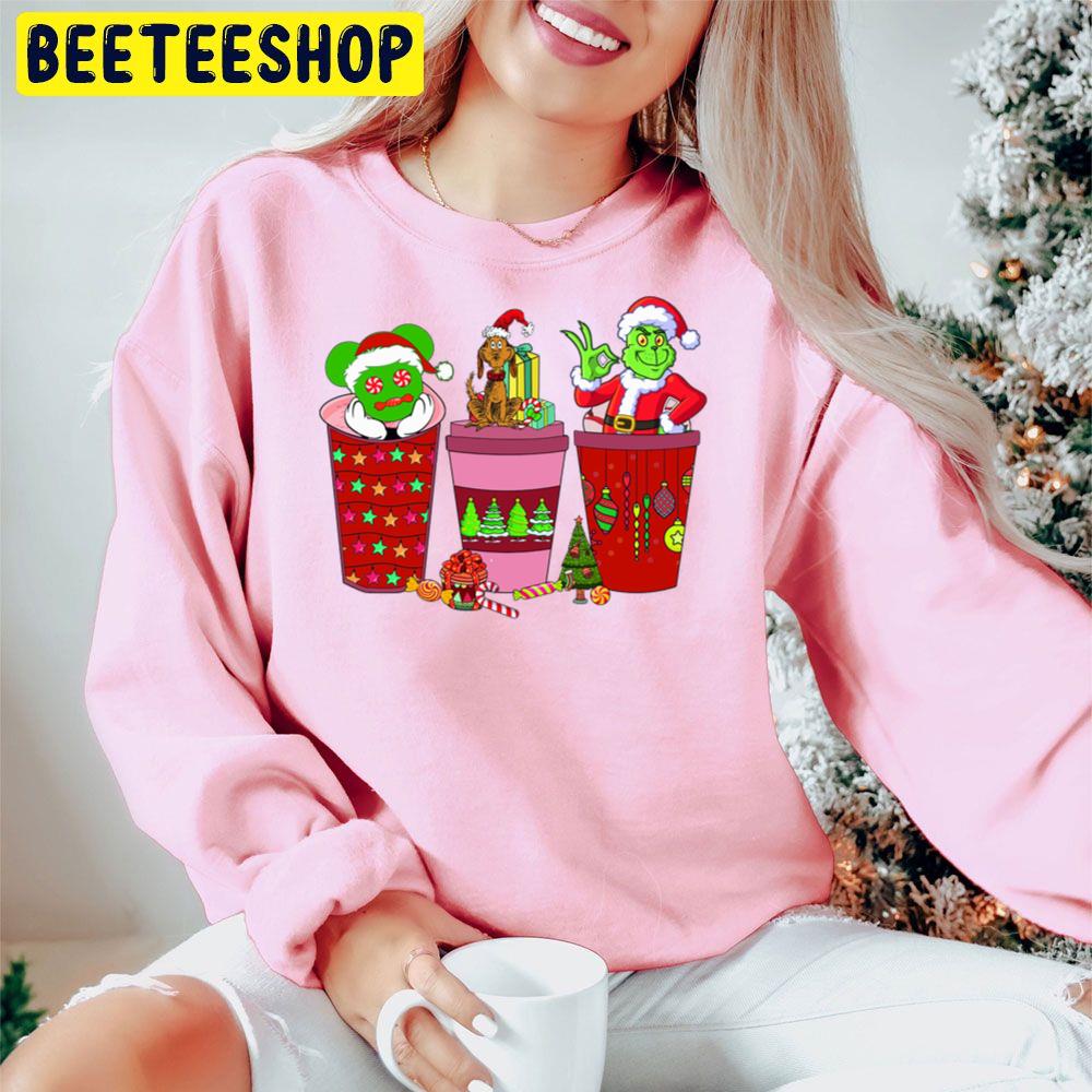 Grinch And Max Dog Coffee Drink Christmas Trending Unisex Hoodie Grinch And Max Dog Coffee Drink Christmas Trending Unisex Hoodie