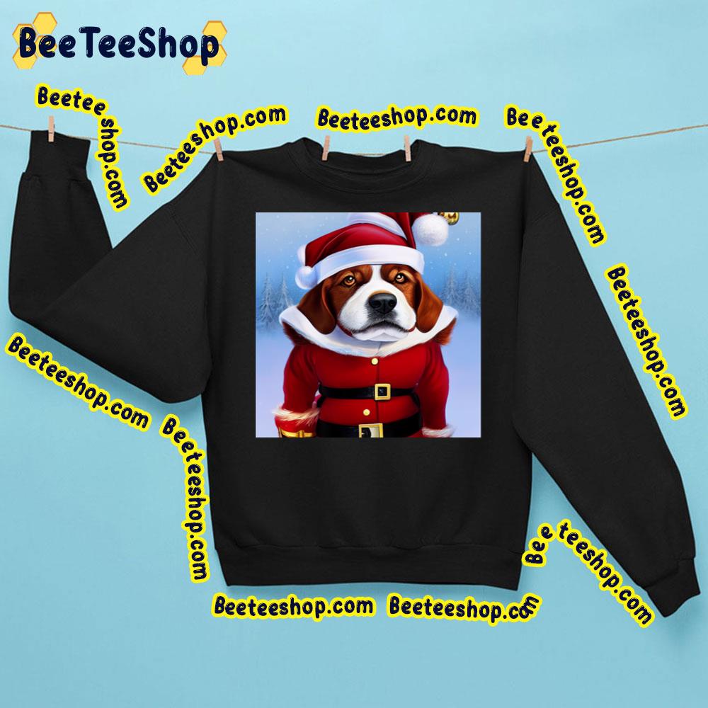 Grumpy Christmas Dog Funny Face In Santa Claus Trending Unisex Sweatshirt Grumpy Christmas Dog Funny Face In Santa Claus Trending Unisex Sweatshirt