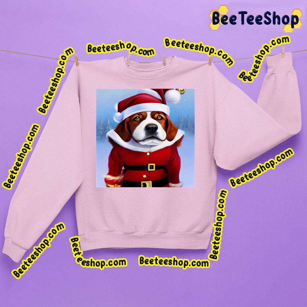Grumpy Christmas Dog Funny Face In Santa Claus Trending Unisex Sweatshirt Grumpy Christmas Dog Funny Face In Santa Claus Trending Unisex Sweatshirt