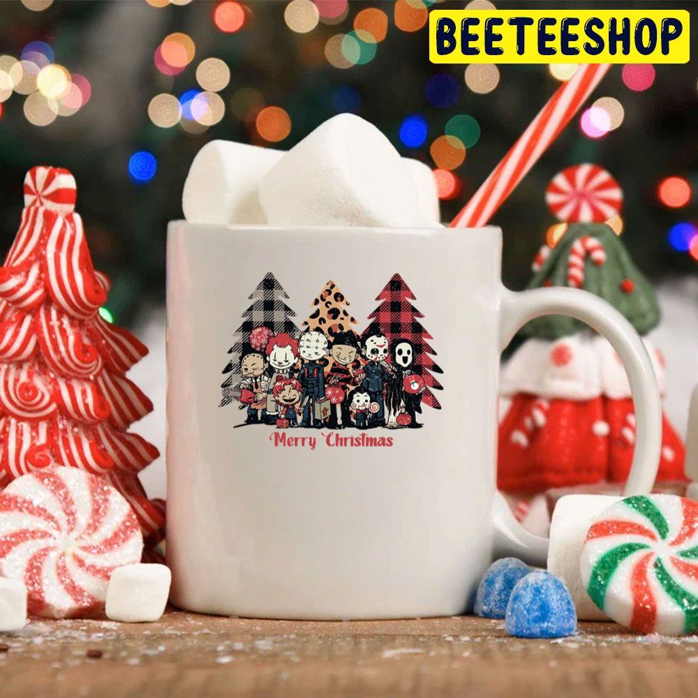Horror Movie Chibi Christmas Trees Trending Unisex Hoodie Horror Movie Chibi Christmas Trees Trending Unisex Hoodie