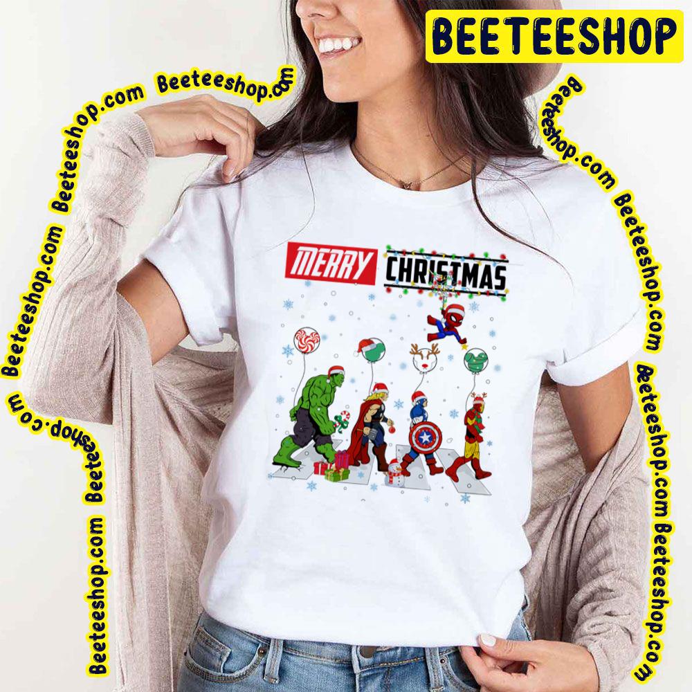 Hulk Thor Caption America Iron Man Avengers Christmas Trending Unisex T-Shirt Hulk Thor Caption America Iron Man Avengers Christmas Trending Unisex T-Shirt