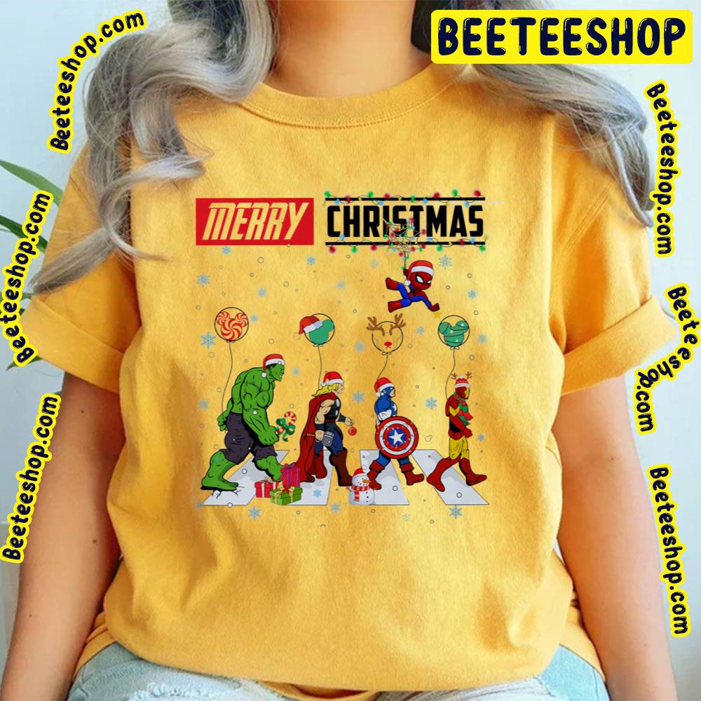 Hulk Thor Caption America Iron Man Avengers Christmas Trending Unisex T-Shirt Hulk Thor Caption America Iron Man Avengers Christmas Trending Unisex T-Shirt