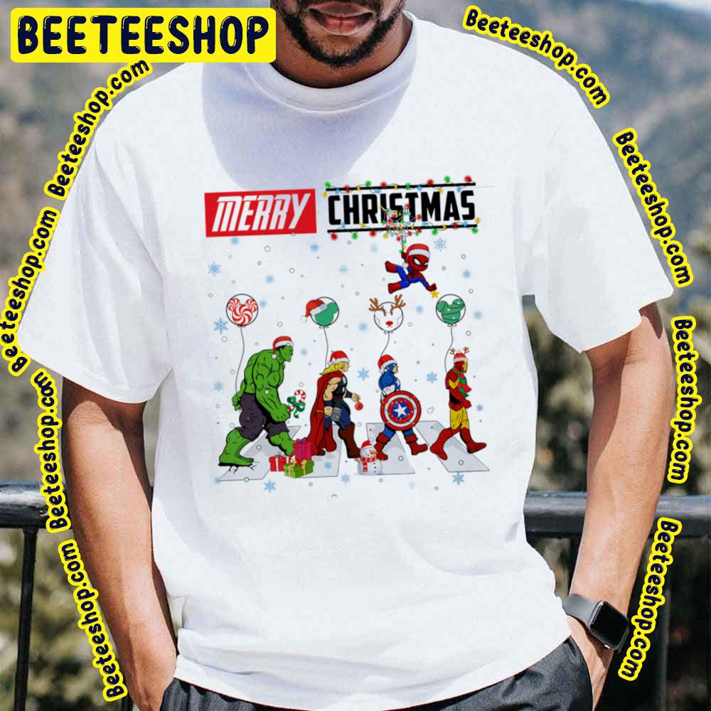 Hulk Thor Caption America Iron Man Avengers Christmas Trending Unisex T-Shirt Hulk Thor Caption America Iron Man Avengers Christmas Trending Unisex T-Shirt