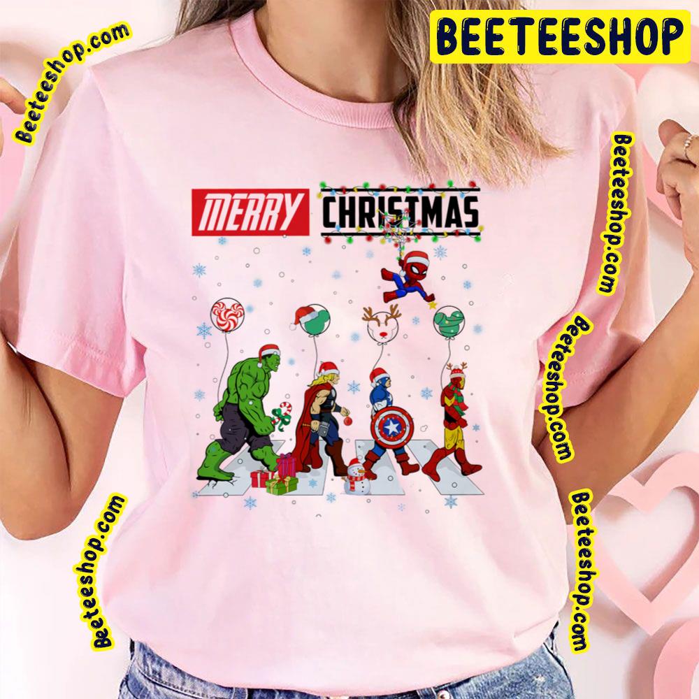 Hulk Thor Caption America Iron Man Avengers Christmas Trending Unisex T-Shirt Hulk Thor Caption America Iron Man Avengers Christmas Trending Unisex T-Shirt