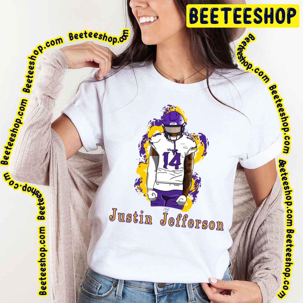 Idea For Justin Justin Jefferson Painting Art Football Trending Unisex T-Shirt Idea For Justin Justin Jefferson Painting Art Football Trending Unisex T-Shirt