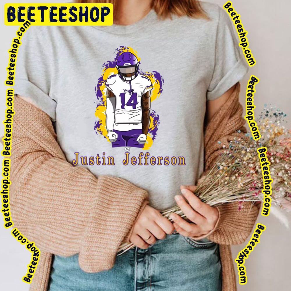 Idea For Justin Justin Jefferson Painting Art Football Trending Unisex T-Shirt Idea For Justin Justin Jefferson Painting Art Football Trending Unisex T-Shirt