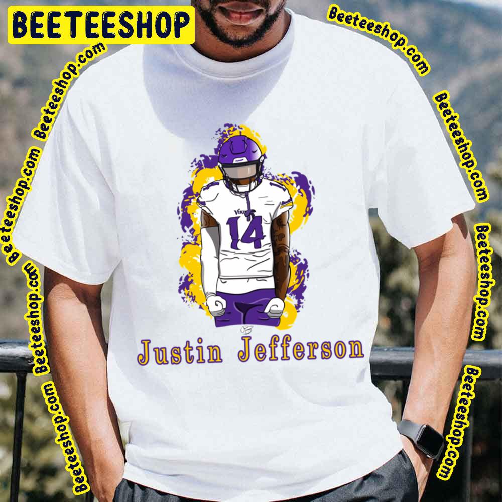 Idea For Justin Justin Jefferson Painting Art Football Trending Unisex T-Shirt Idea For Justin Justin Jefferson Painting Art Football Trending Unisex T-Shirt