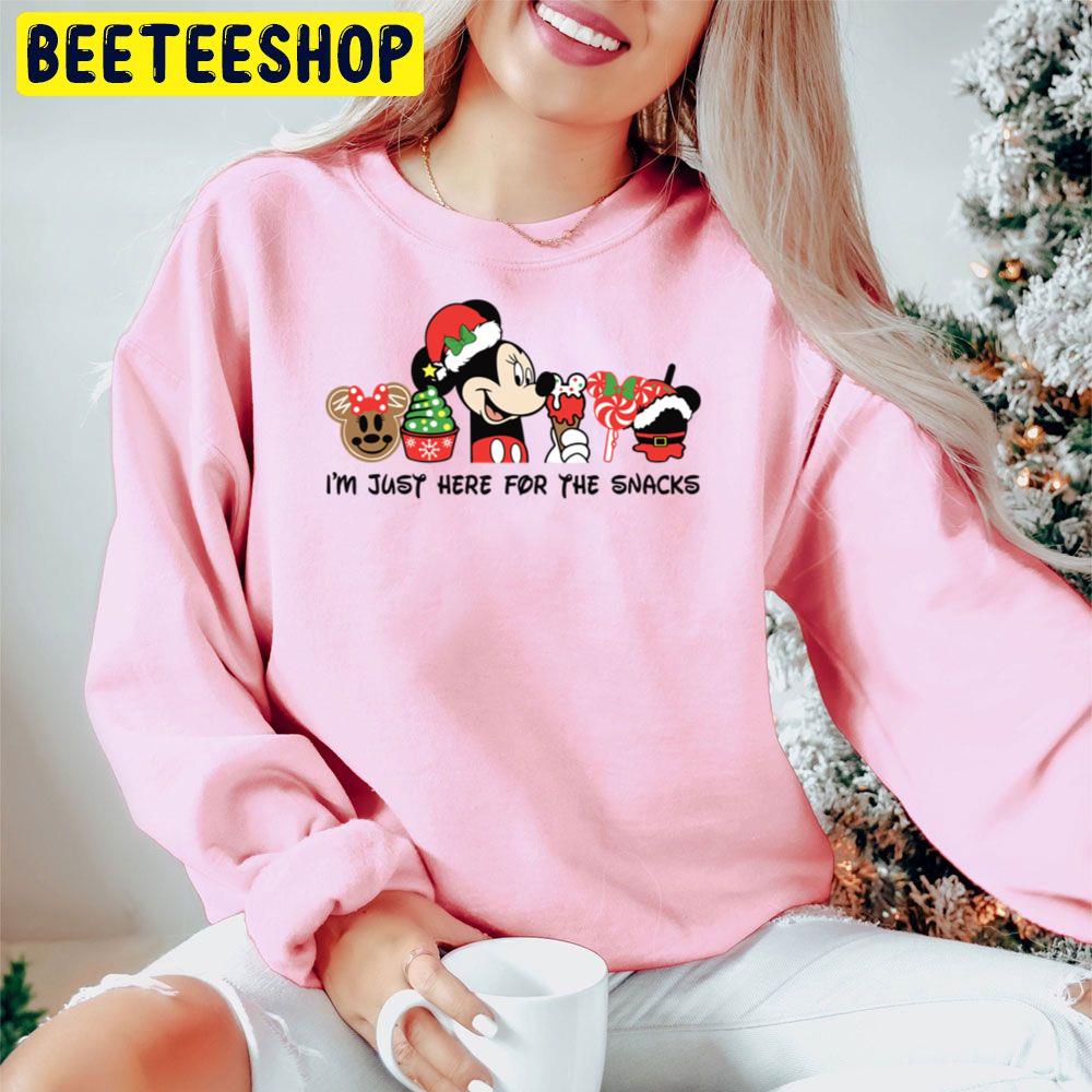 I'm Here For The Snack Mickey Disney Christmas Trending Unisex Hoodie I'm Here For The Snack Mickey Disney Christmas Trending Unisex Hoodie