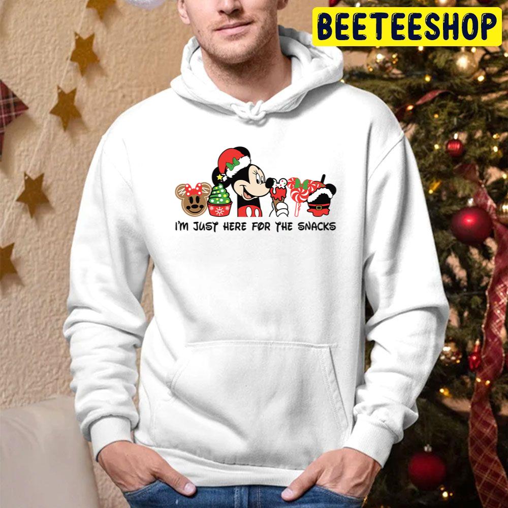 I'm Here For The Snack Mickey Disney Christmas Trending Unisex Hoodie I'm Here For The Snack Mickey Disney Christmas Trending Unisex Hoodie