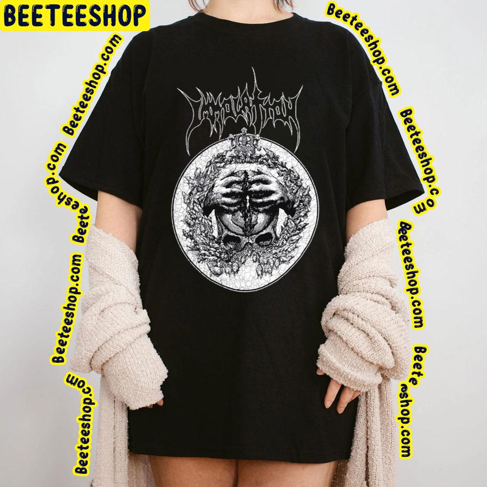 Immolation Skull Black And White Art Trending Unisex Sweatshirt Immolation Skull Black And White Art Trending Unisex Sweatshirt