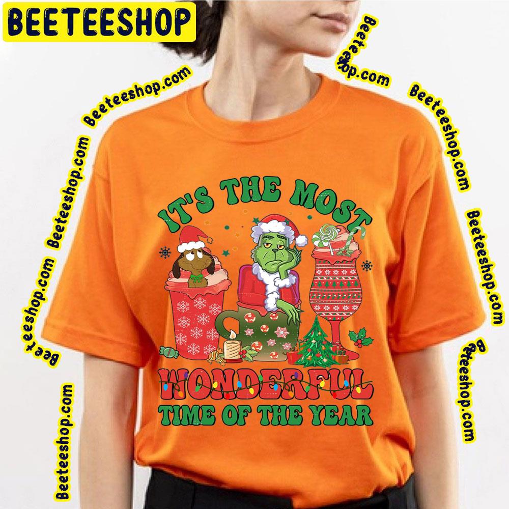It's The Most Wonderful Time Of The Year Grinch And Max Dog Christmas Trending Unisex T-Shirt It's The Most Wonderful Time Of The Year Grinch And Max Dog Christmas Trending Unisex T-Shirt