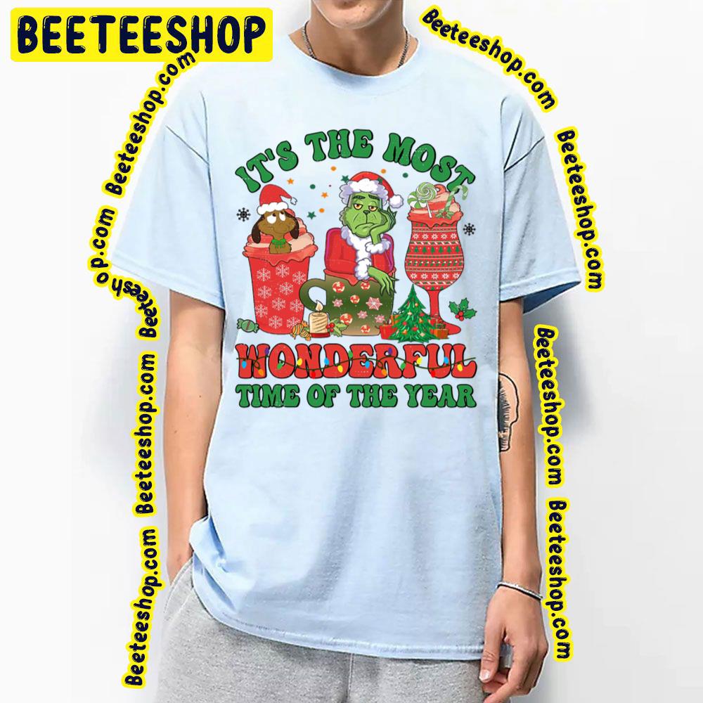 It's The Most Wonderful Time Of The Year Grinch And Max Dog Christmas Trending Unisex T-Shirt It's The Most Wonderful Time Of The Year Grinch And Max Dog Christmas Trending Unisex T-Shirt