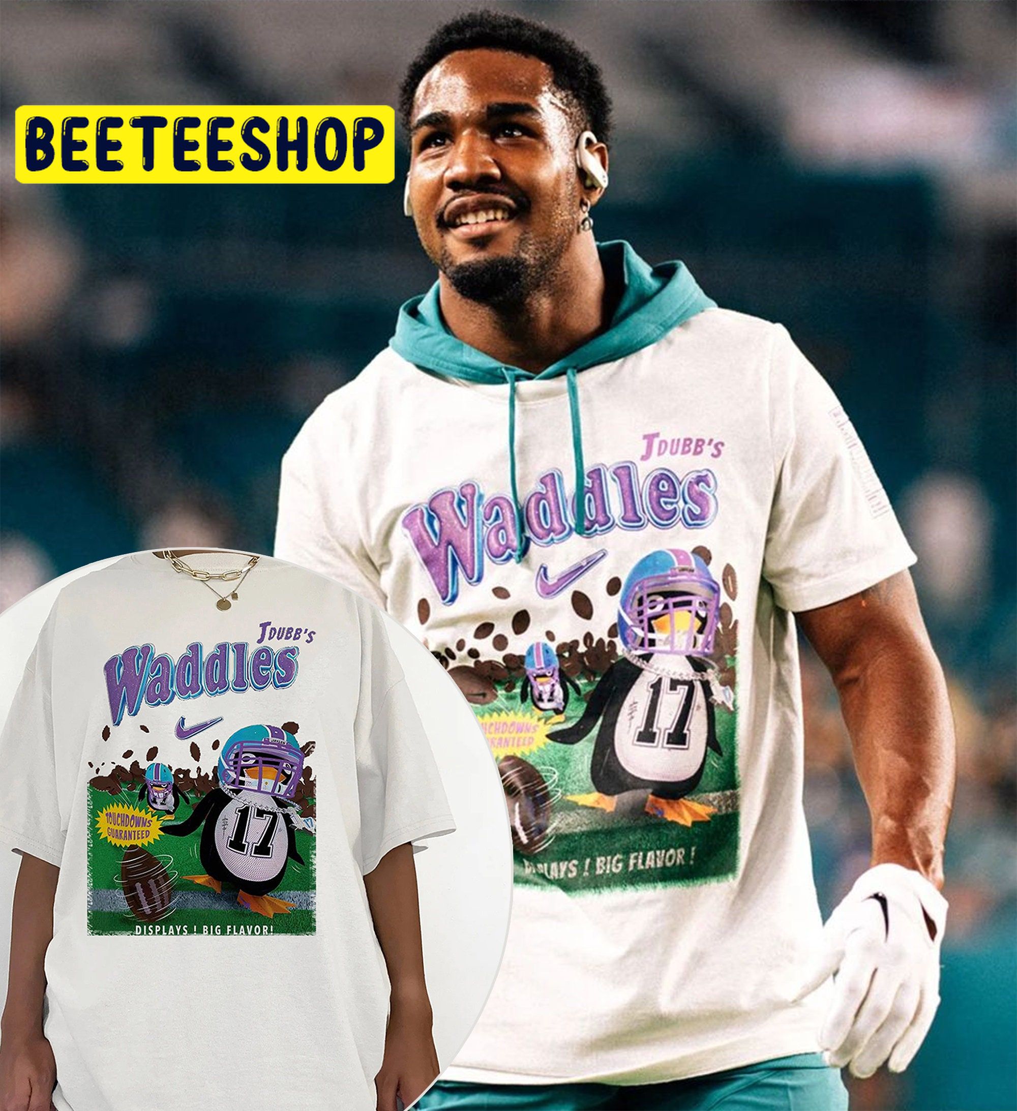 Jaylen Waddle Vintage Jdubb's Dolphins Football Trending Unisex Shirt Jaylen Waddle Vintage Jdubb's Dolphins Football Trending Unisex Shirt