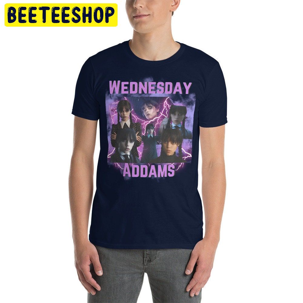 Jenna Ortega Wednesday Addams 90s Graphic Vintage Trending Unisex Shirt Jenna Ortega Wednesday Addams 90s Graphic Vintage Trending Unisex Shirt