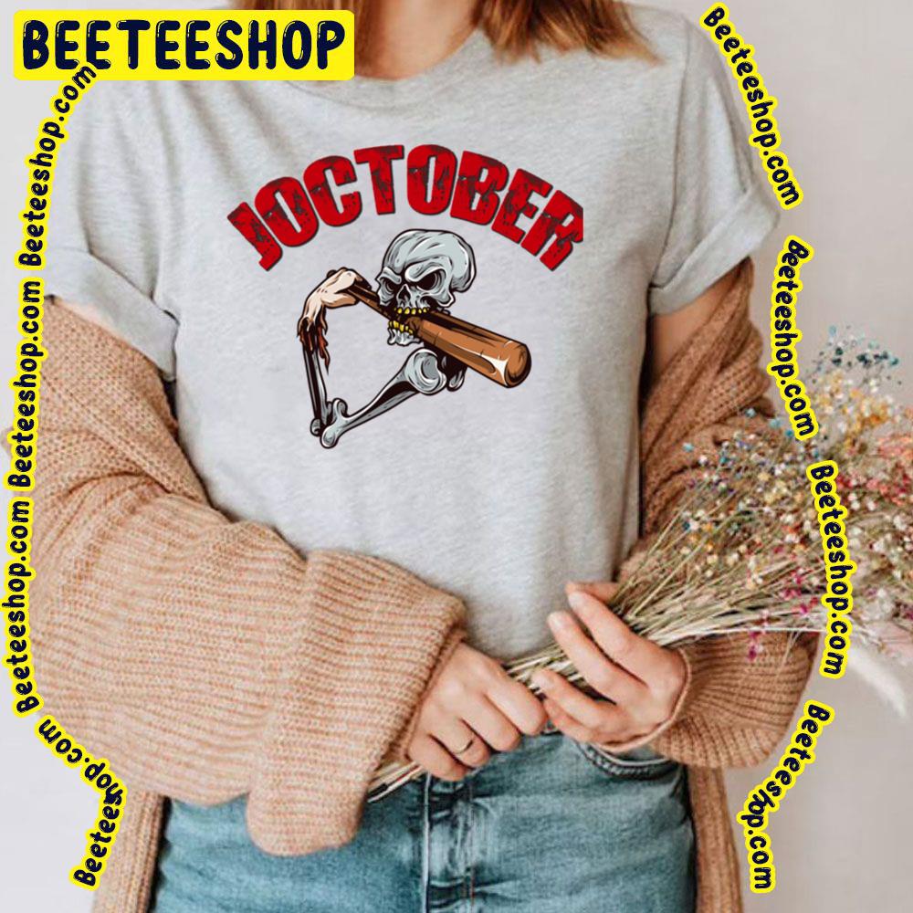 Joctober Skull Baseball Trending Unisex T-Shirt Joctober Skull Baseball Trending Unisex T-Shirt