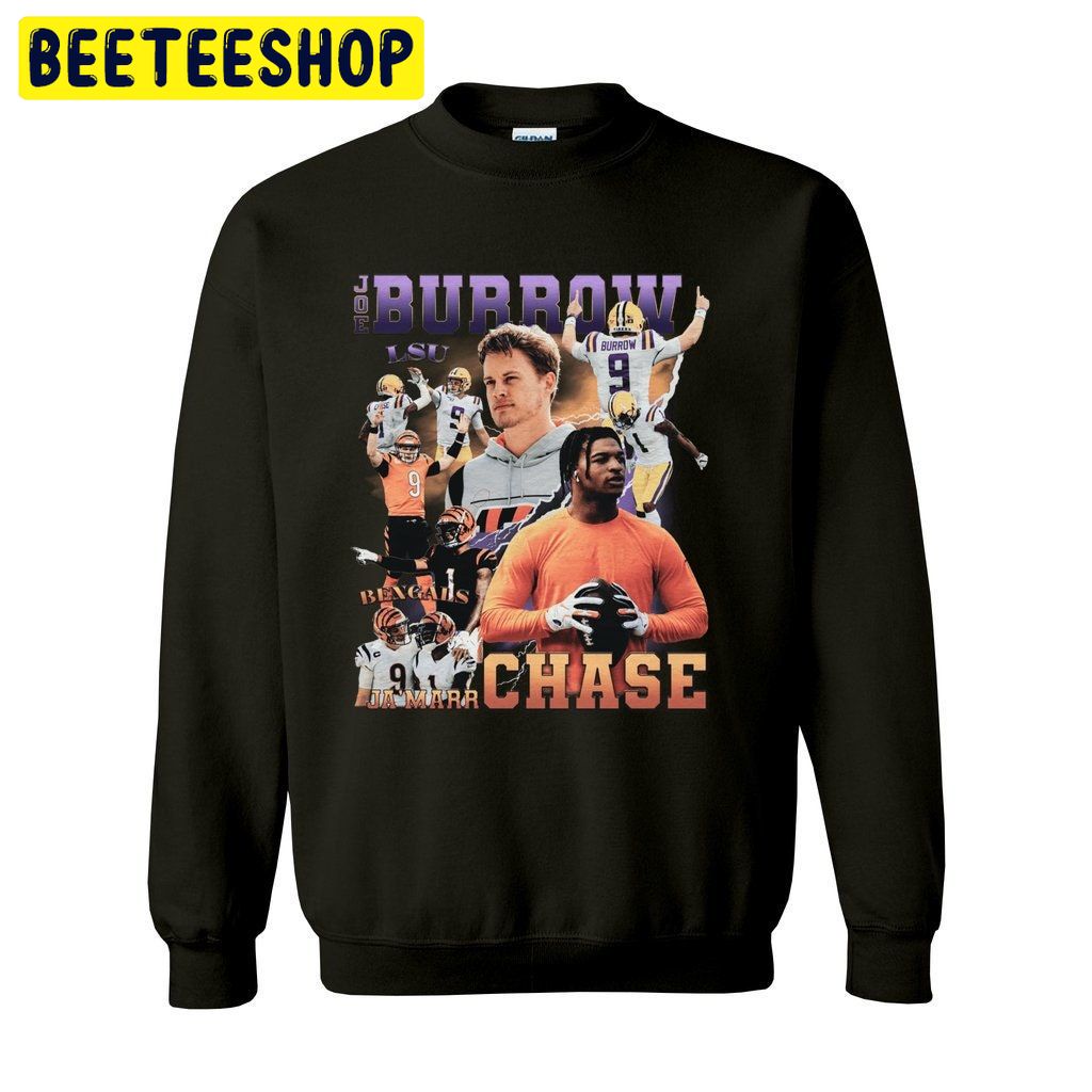 Joe Burrow & Jamarr Chase Crewneck Trending Unisex Shirt Joe Burrow & Jamarr Chase Crewneck Trending Unisex Shirt
