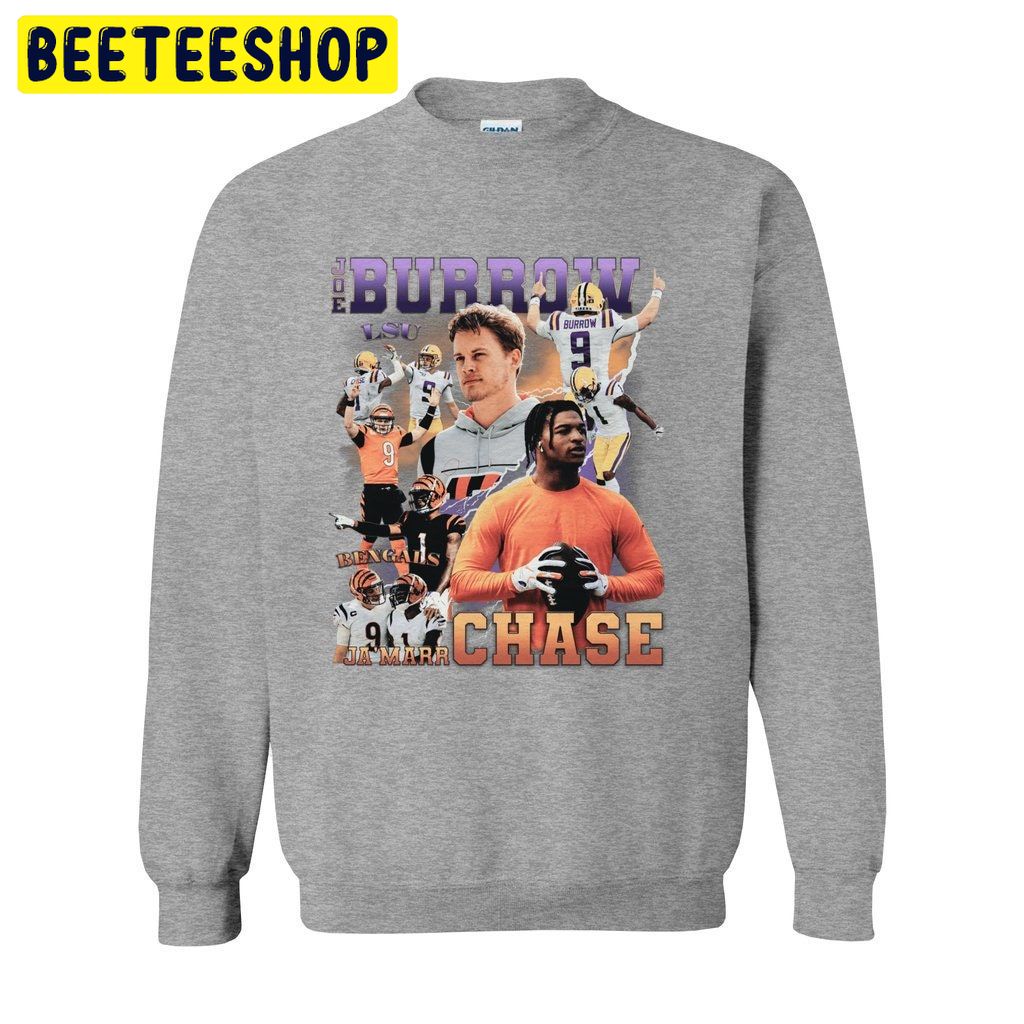 Joe Burrow & Jamarr Chase Crewneck Trending Unisex Shirt Joe Burrow & Jamarr Chase Crewneck Trending Unisex Shirt