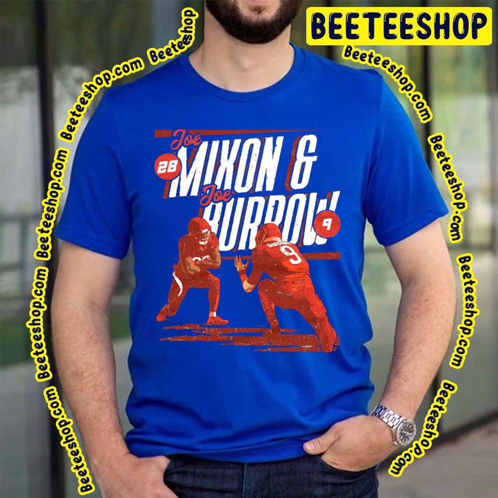 Joe Mixon And Joe Burrow Funny War American Footbal Football Trending Unisex T-Shirt Joe Mixon And Joe Burrow Funny War American Footbal Football Trending Unisex T-Shirt
