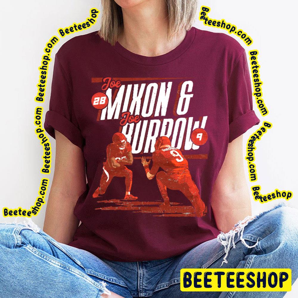 Joe Mixon And Joe Burrow Funny War American Footbal Football Trending Unisex T-Shirt Joe Mixon And Joe Burrow Funny War American Footbal Football Trending Unisex T-Shirt