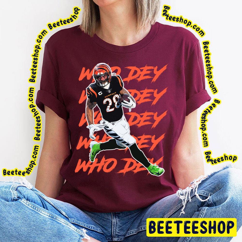 Joe Mixon Who Dey Football Trending Unisex T-Shirt Joe Mixon Who Dey Football Trending Unisex T-Shirt