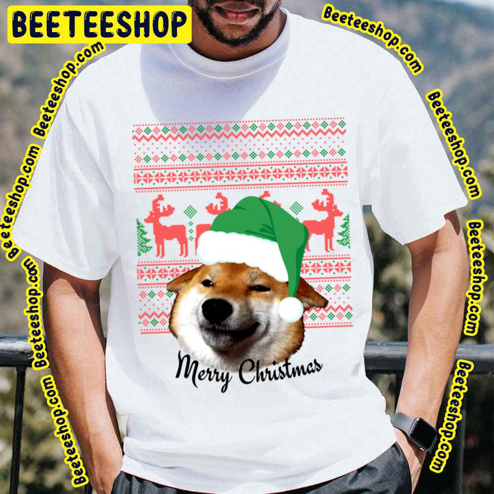 Kawaii Doge Merry Christmas Funny Art Trending Unisex T-Shirt Kawaii Doge Merry Christmas Funny Art Trending Unisex T-Shirt