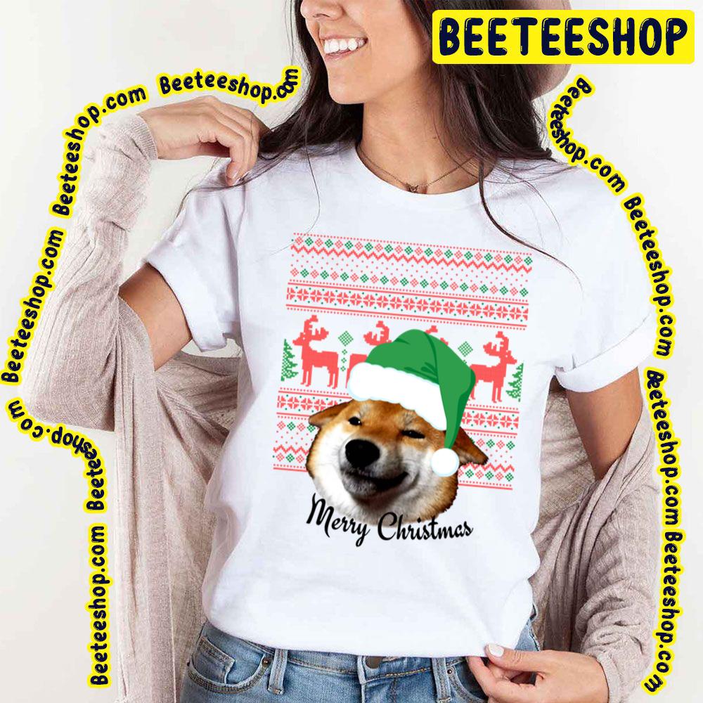 Kawaii Doge Merry Christmas Funny Art Trending Unisex T-Shirt Kawaii Doge Merry Christmas Funny Art Trending Unisex T-Shirt