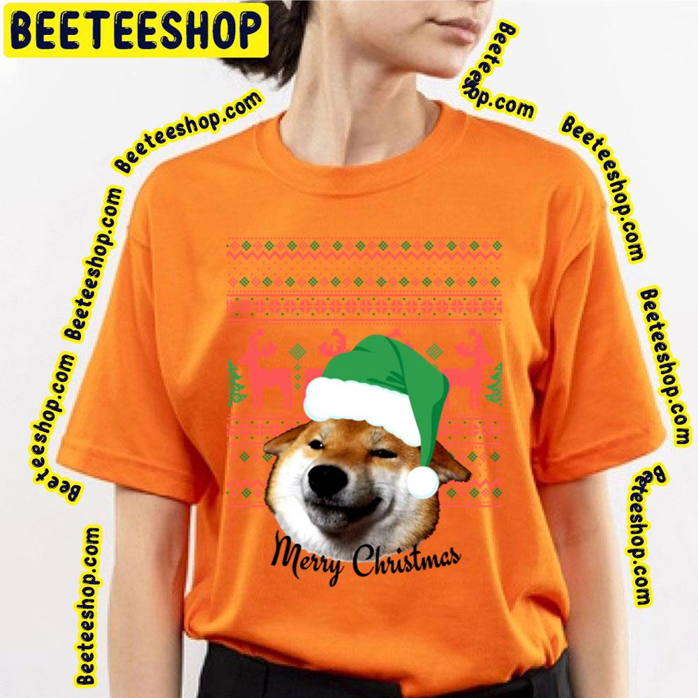 Kawaii Doge Merry Christmas Funny Art Trending Unisex T-Shirt Kawaii Doge Merry Christmas Funny Art Trending Unisex T-Shirt