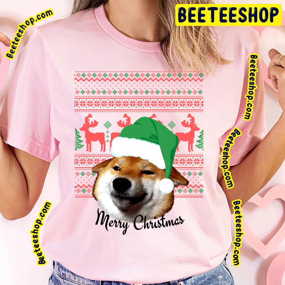 Kawaii Doge Merry Christmas Funny Art Trending Unisex T-Shirt Kawaii Doge Merry Christmas Funny Art Trending Unisex T-Shirt