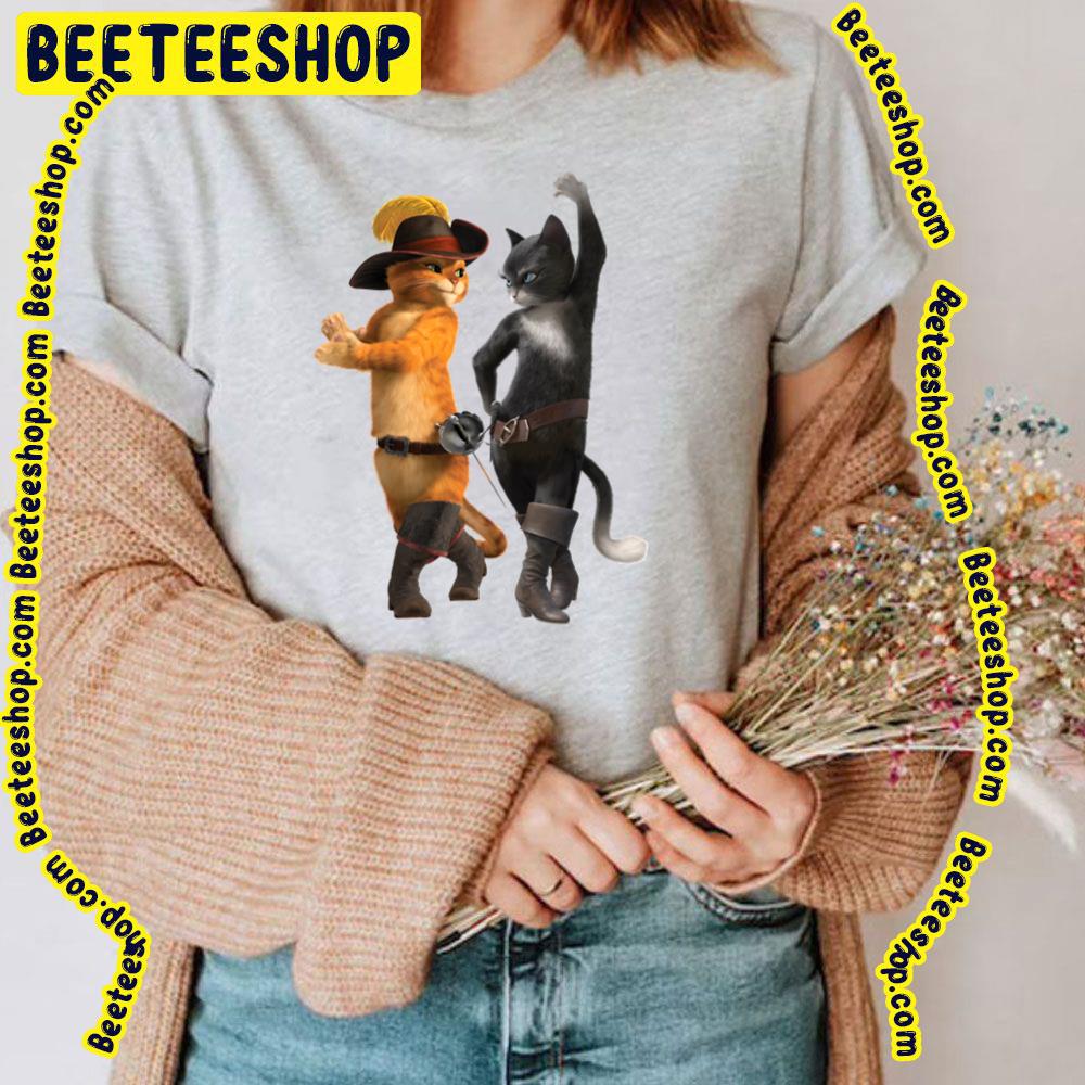 Kitty Softpaws And Puss In Boots So Kawaii Art Vintage Trending Unisex T-Shirt Kitty Softpaws And Puss In Boots So Kawaii Art Vintage Trending Unisex T-Shirt