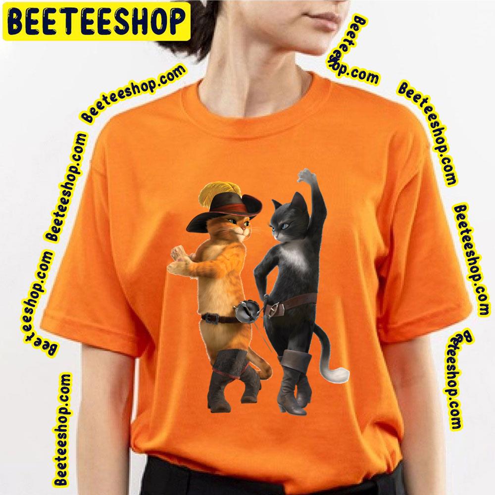Kitty Softpaws And Puss In Boots So Kawaii Art Vintage Trending Unisex T-Shirt Kitty Softpaws And Puss In Boots So Kawaii Art Vintage Trending Unisex T-Shirt