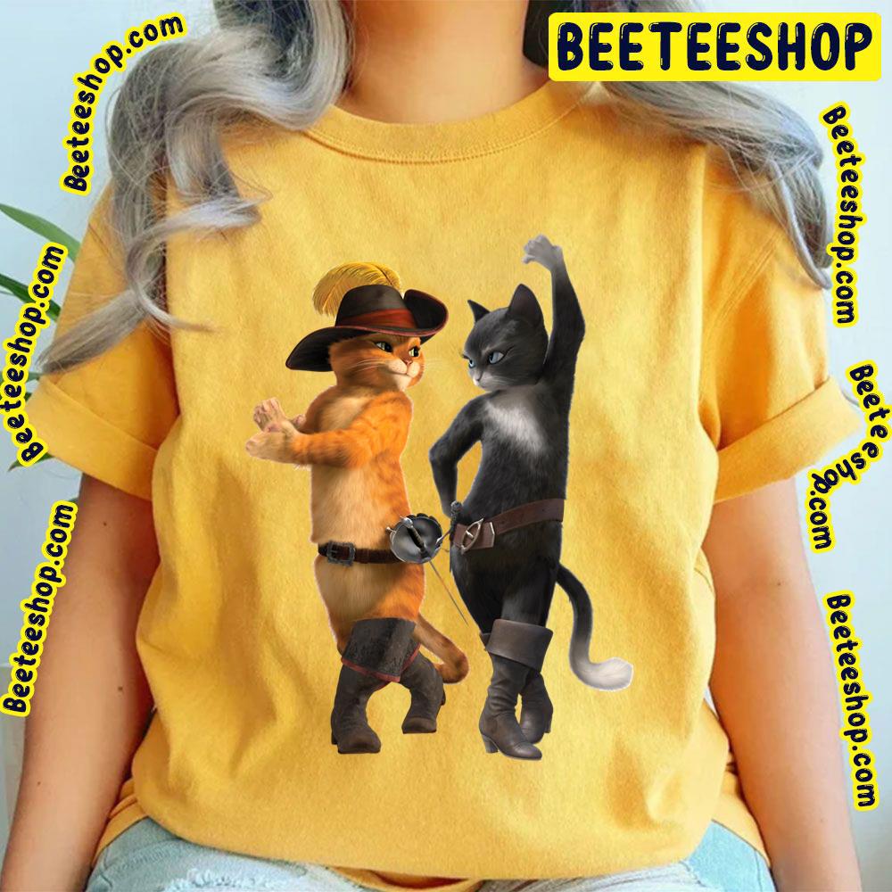 Kitty Softpaws And Puss In Boots So Kawaii Art Vintage Trending Unisex T-Shirt Kitty Softpaws And Puss In Boots So Kawaii Art Vintage Trending Unisex T-Shirt