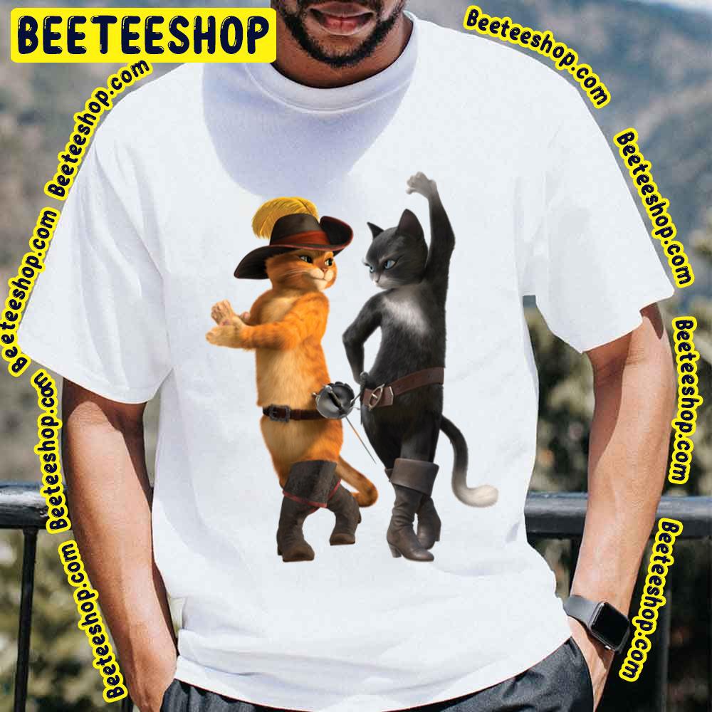 Kitty Softpaws And Puss In Boots So Kawaii Art Vintage Trending Unisex T-Shirt Kitty Softpaws And Puss In Boots So Kawaii Art Vintage Trending Unisex T-Shirt