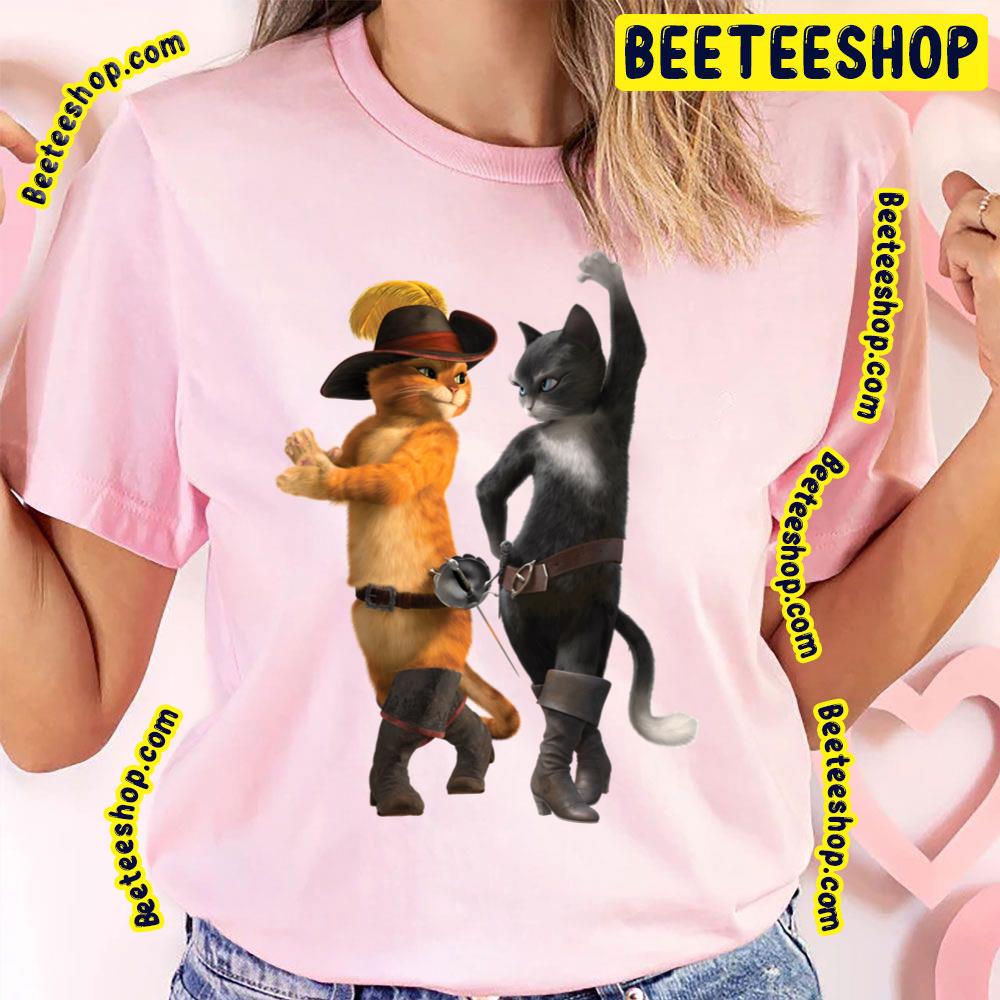 Kitty Softpaws And Puss In Boots So Kawaii Art Vintage Trending Unisex T-Shirt Kitty Softpaws And Puss In Boots So Kawaii Art Vintage Trending Unisex T-Shirt
