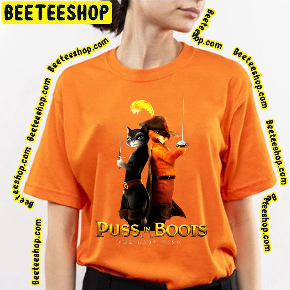 Kitty Softpaws And Puss In Boots The Last Wish Funny Art Trending Unisex T-Shirt Kitty Softpaws And Puss In Boots The Last Wish Funny Art Trending Unisex T-Shirt