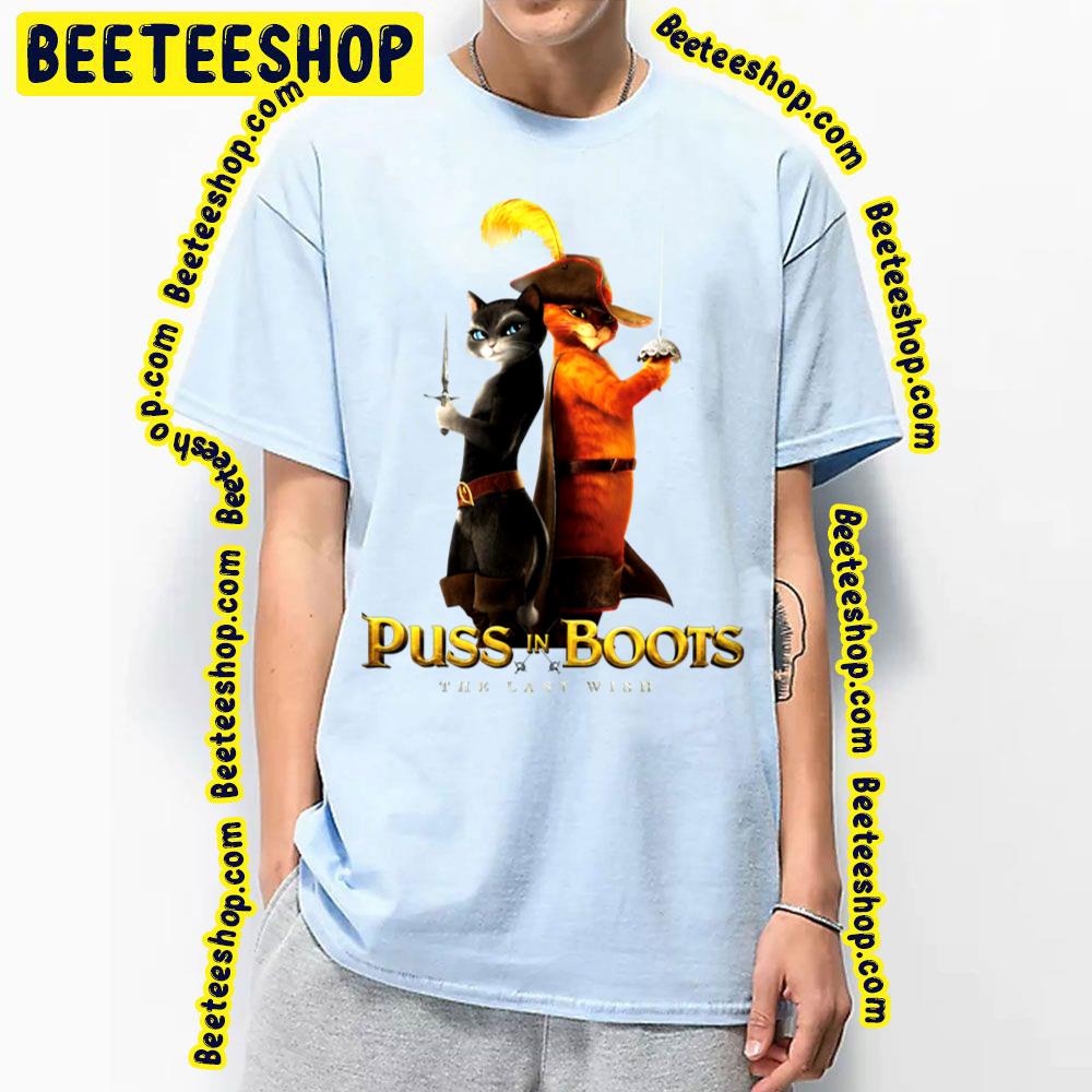 Kitty Softpaws And Puss In Boots The Last Wish Funny Art Trending Unisex T-Shirt Kitty Softpaws And Puss In Boots The Last Wish Funny Art Trending Unisex T-Shirt