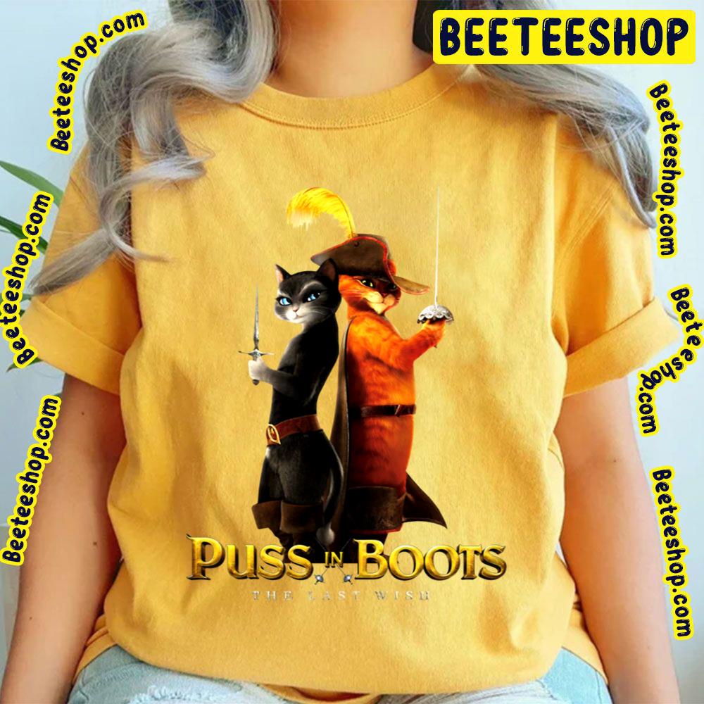 Kitty Softpaws And Puss In Boots The Last Wish Funny Art Trending Unisex T-Shirt Kitty Softpaws And Puss In Boots The Last Wish Funny Art Trending Unisex T-Shirt